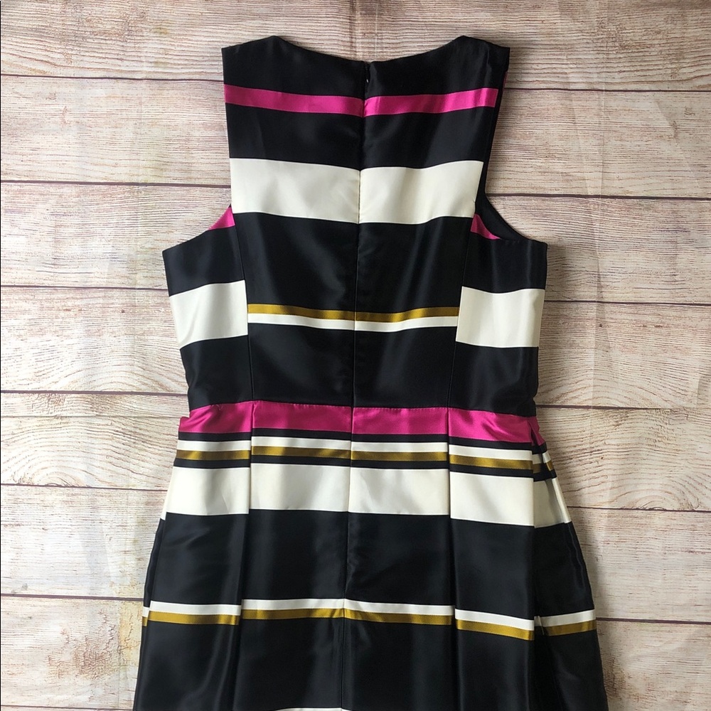 Trina Turk Black and Pink Striped Mini Dress - Picture 8 of 9